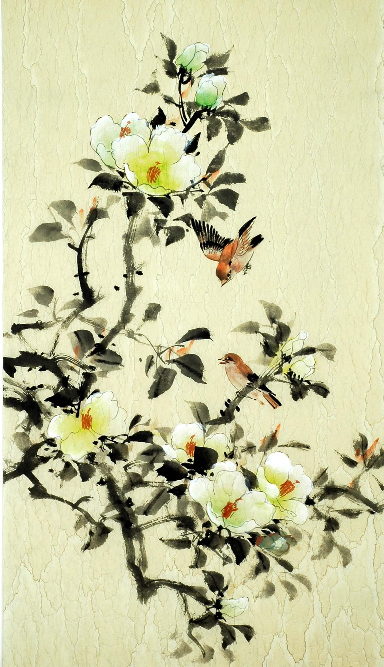 Chinese Flowers&Trees Painting - CNAG008425