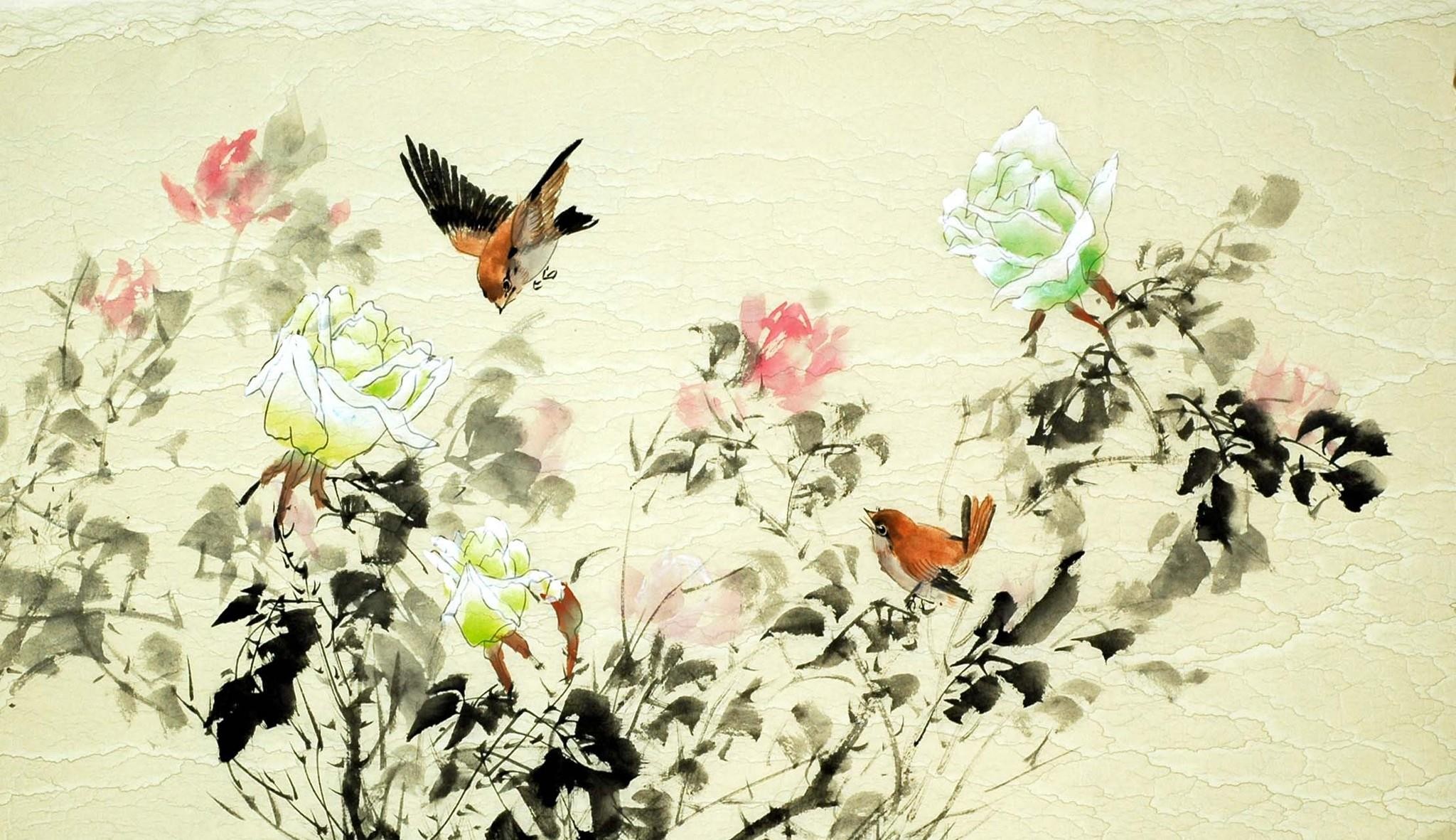Chinese Flowers&Trees Painting - CNAG008426
