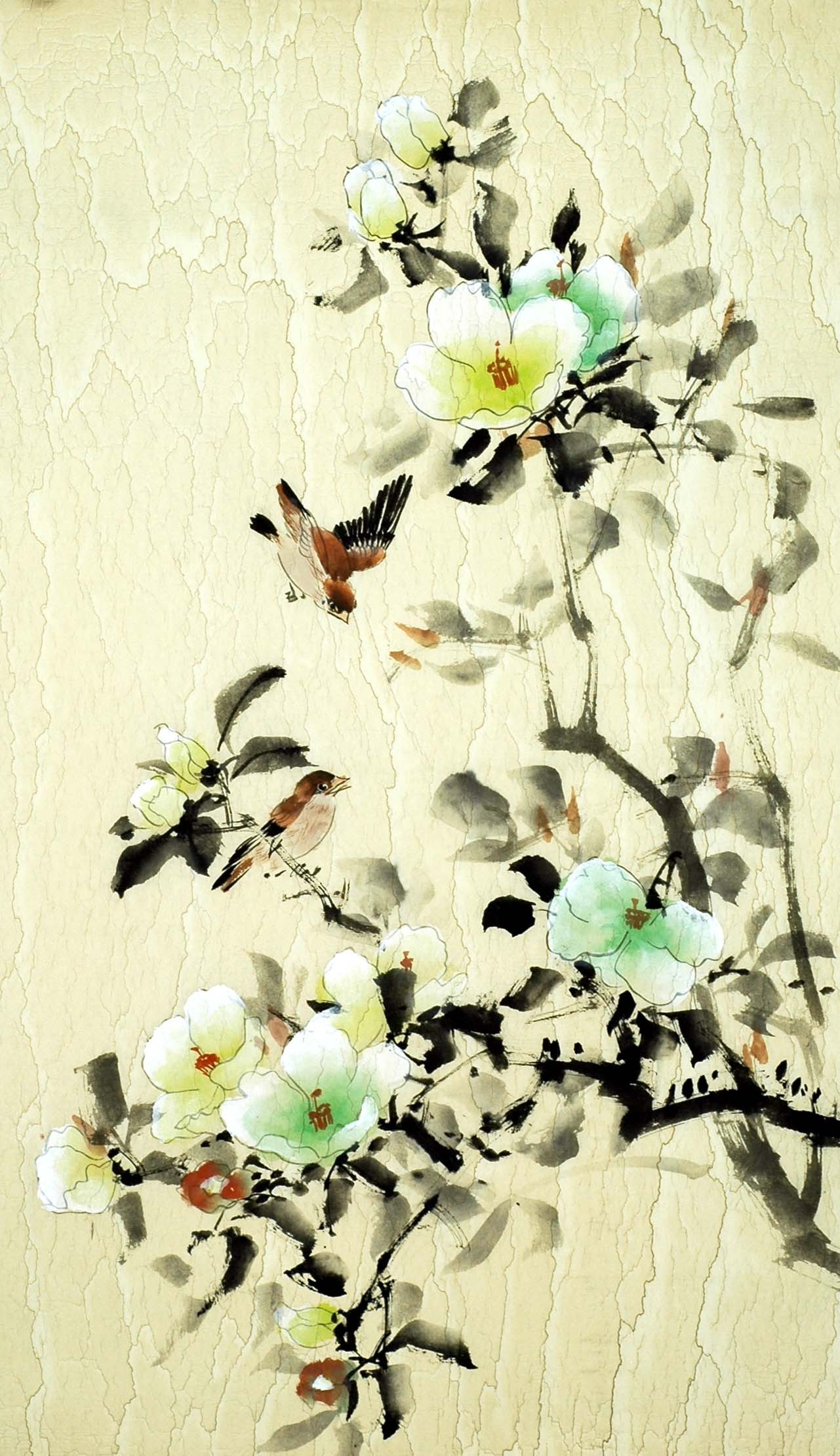 Chinese Flowers&Trees Painting - CNAG008433