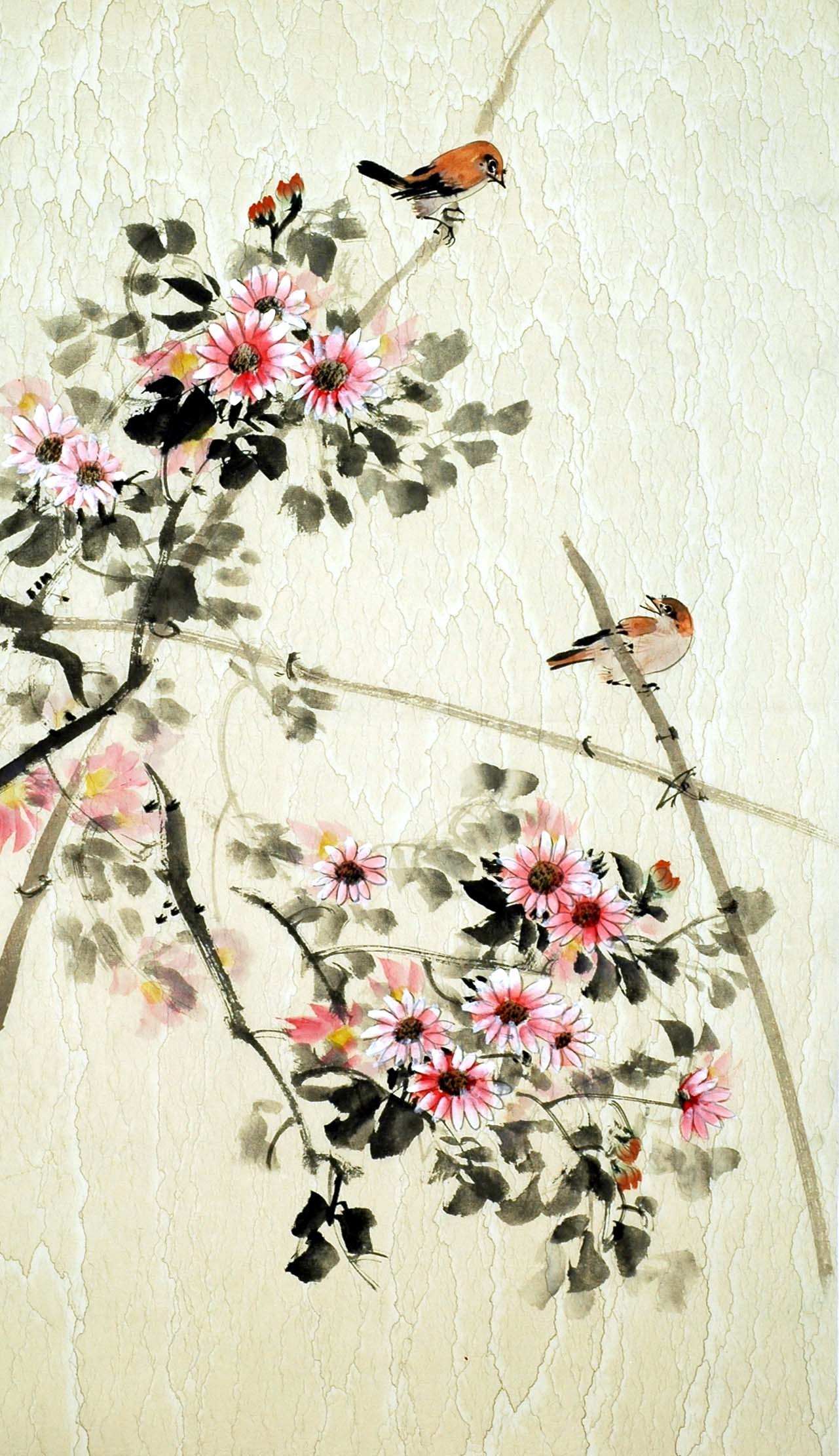 Chinese Flowers&Trees Painting - CNAG008436