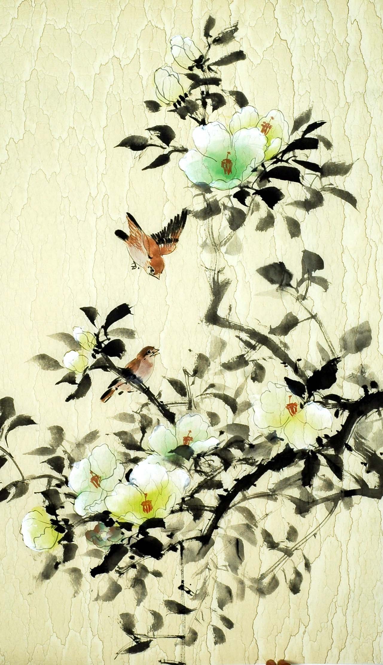 Chinese Flowers&Trees Painting - CNAG008437