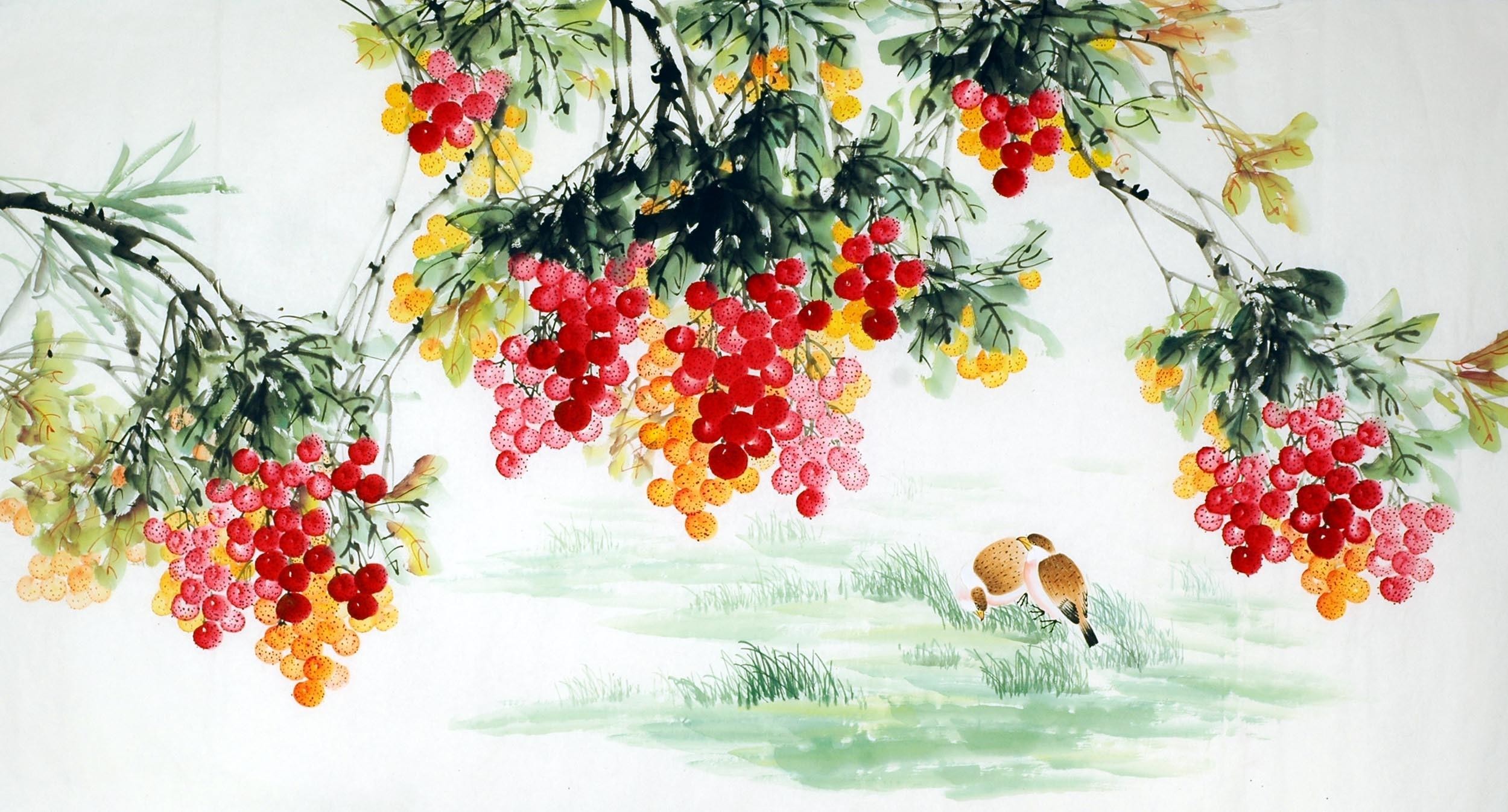 Chinese Flowers&Trees Painting - CNAG008438