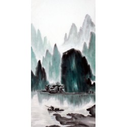 Chinese Landscape Painting - CNAG008442