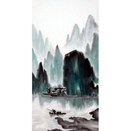 Chinese Landscape Painting - CNAG008442