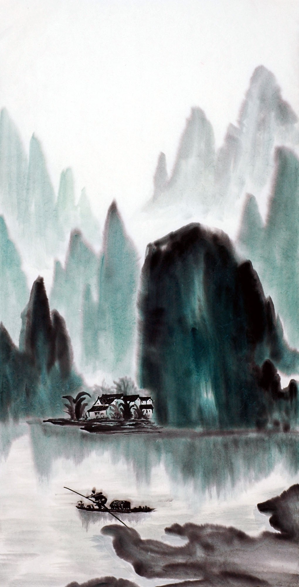 Chinese Landscape Painting - CNAG008442