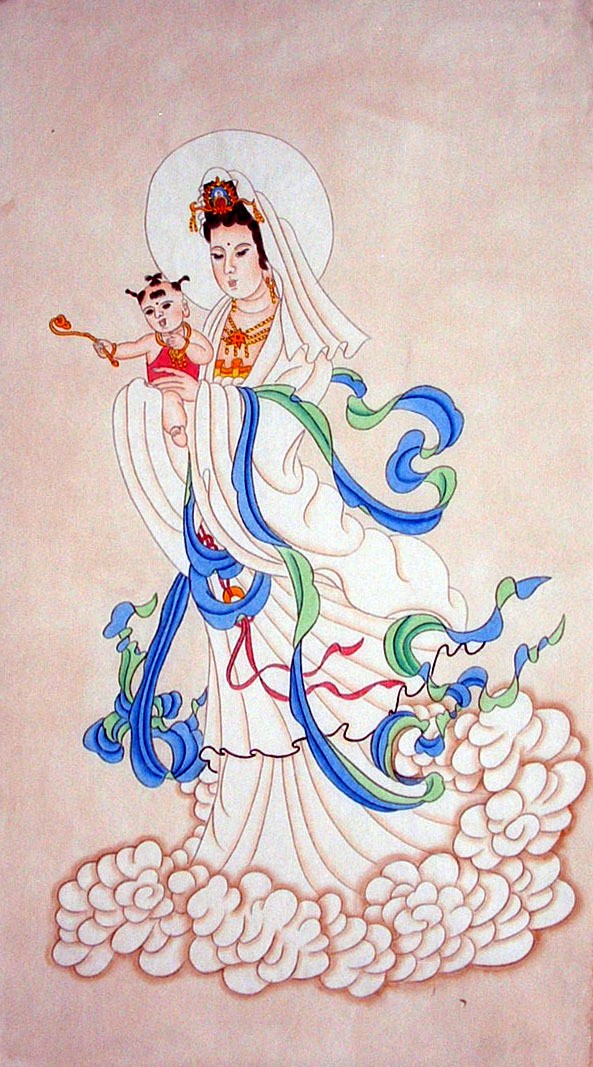 Chinese Guanyin Painting - CNAG008444
