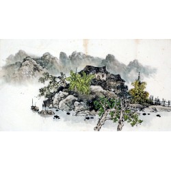 Chinese Landscape Painting - CNAG008445