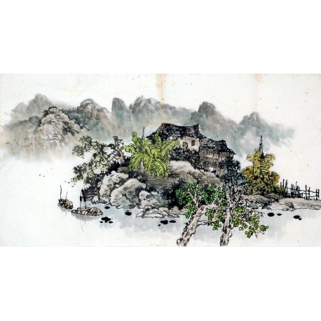 Chinese Landscape Painting - CNAG008445