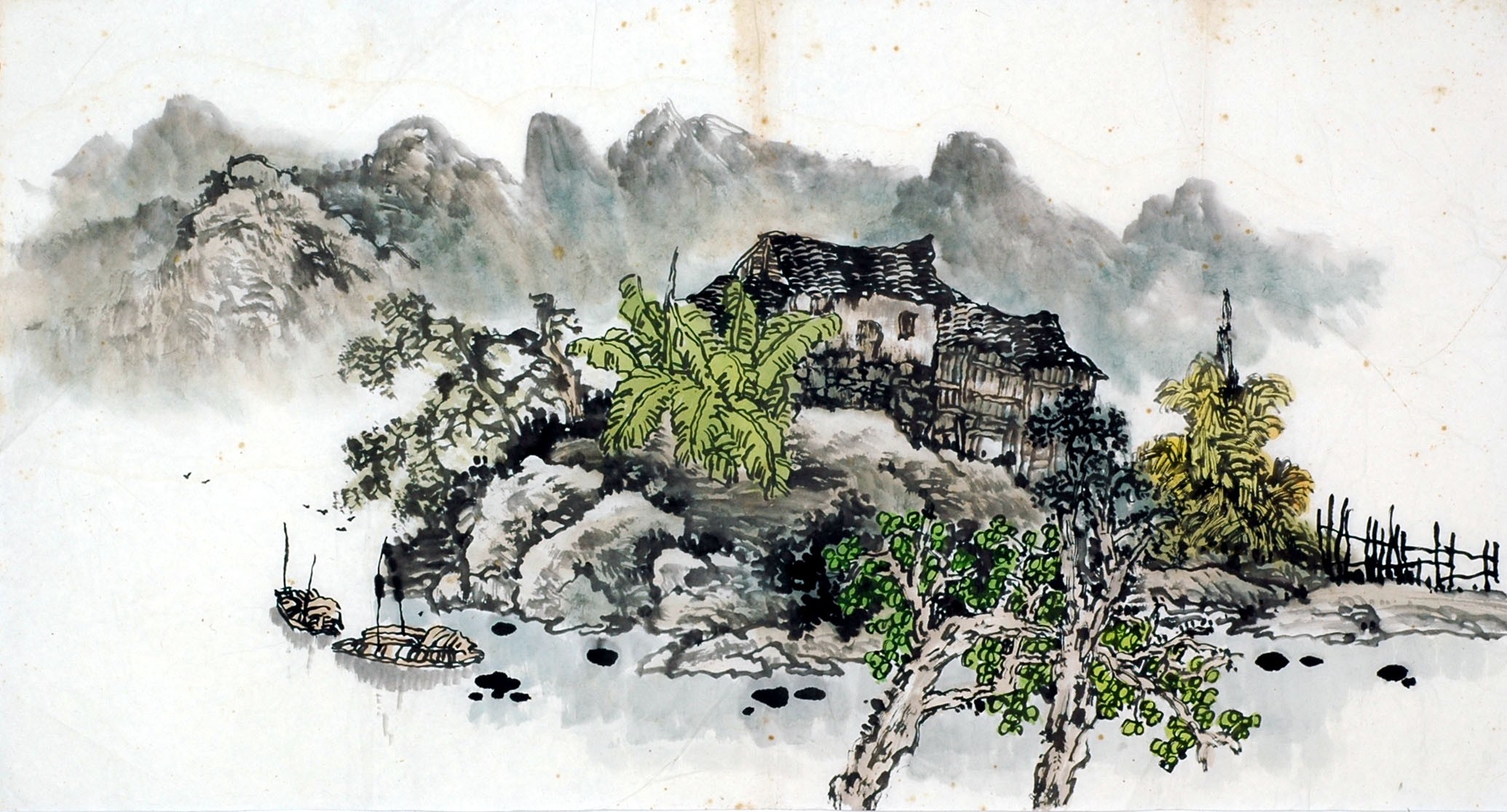 Chinese Landscape Painting - CNAG008445