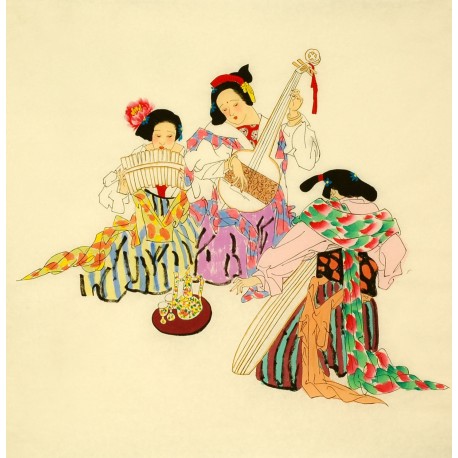 Chinese Figure Painting - CNAG008452