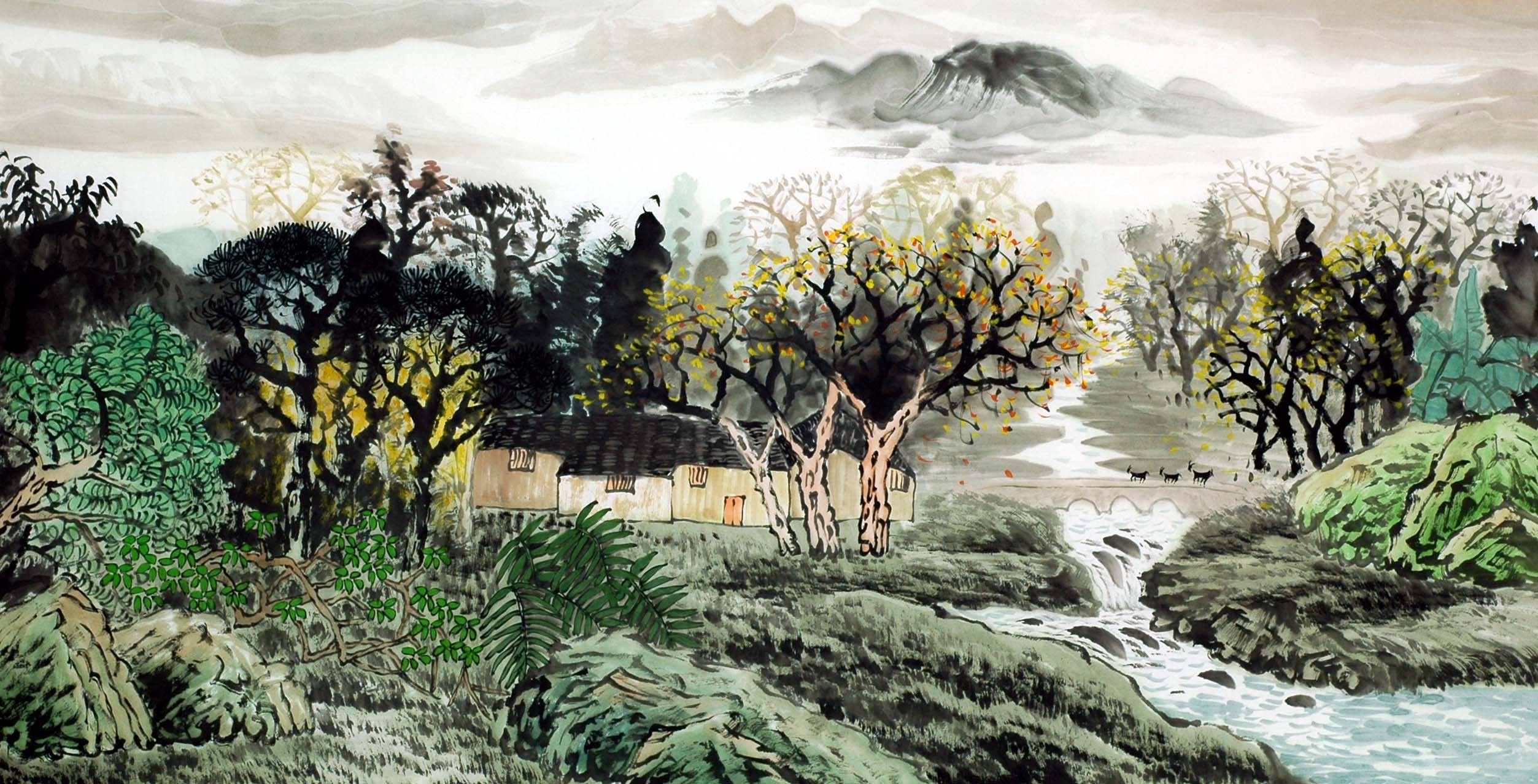 Chinese Landscape Painting - CNAG008460