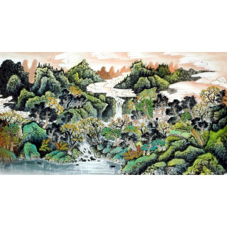 Chinese Landscape Painting - CNAG008462