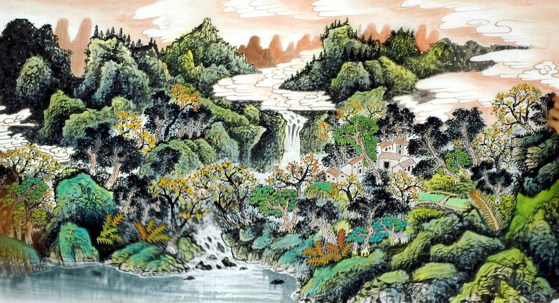 Chinese Landscape Painting - CNAG008462