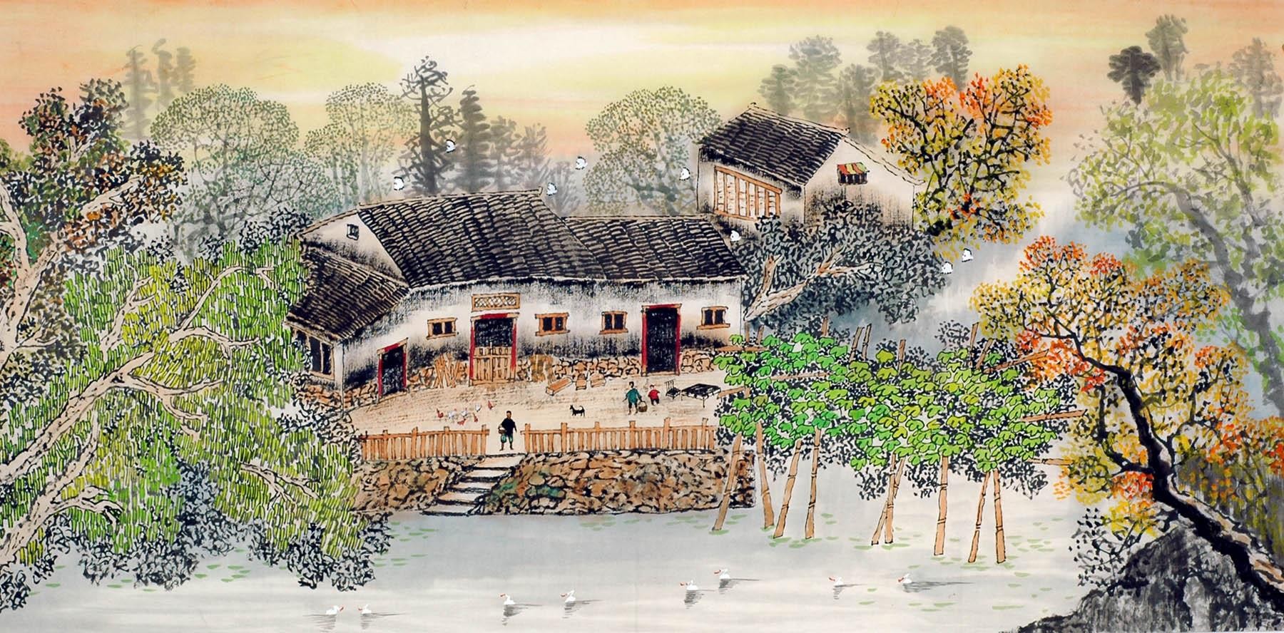 Chinese Landscape Painting - CNAG008466
