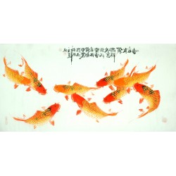 Chinese Fish Painting - CNAG008469