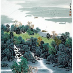 Chinese Landscape Painting - CNAG008479