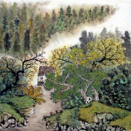 Chinese Landscape Painting - CNAG008489