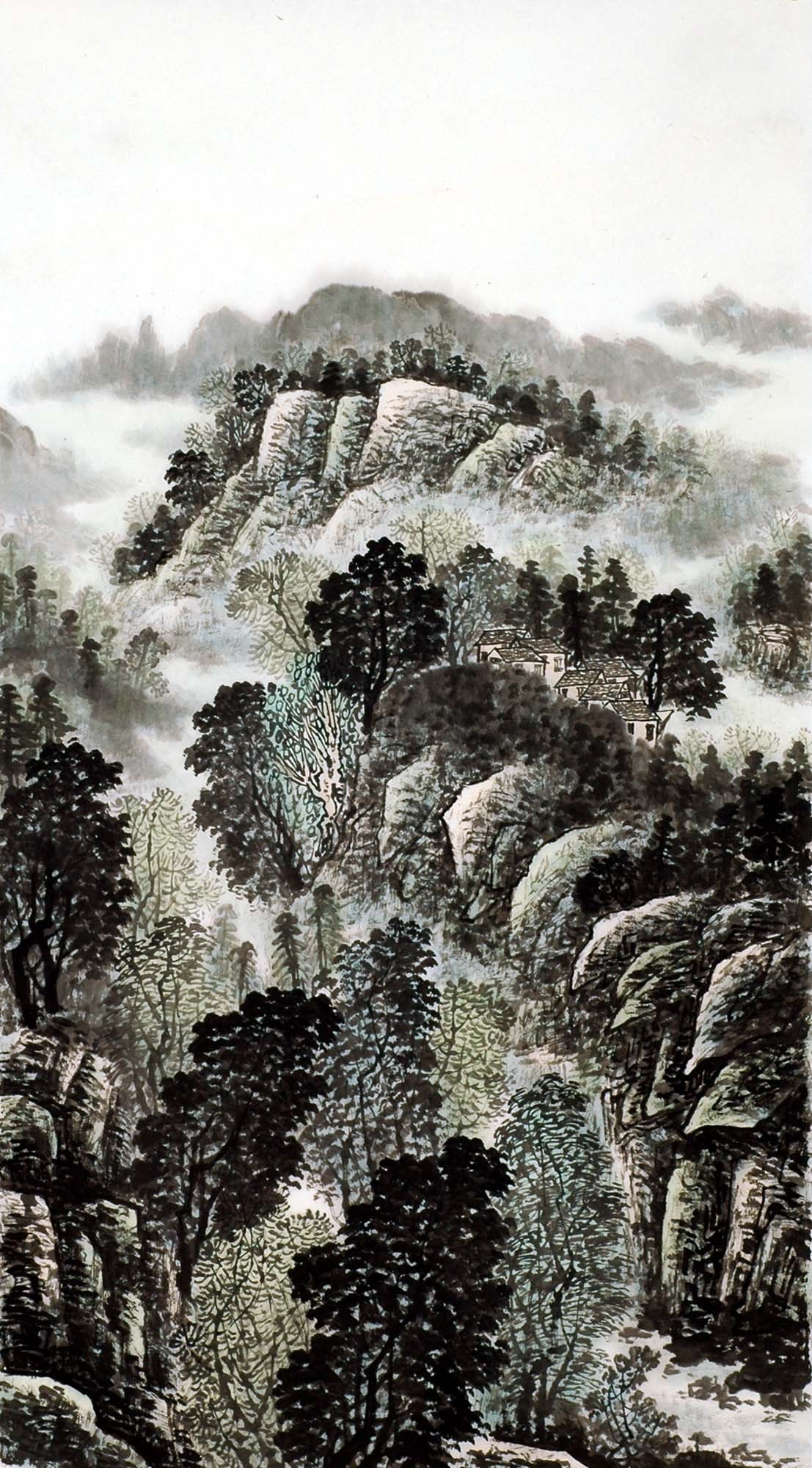 Chinese Landscape Painting - CNAG008491