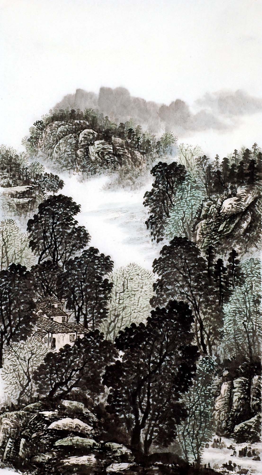 Chinese Landscape Painting - CNAG008492