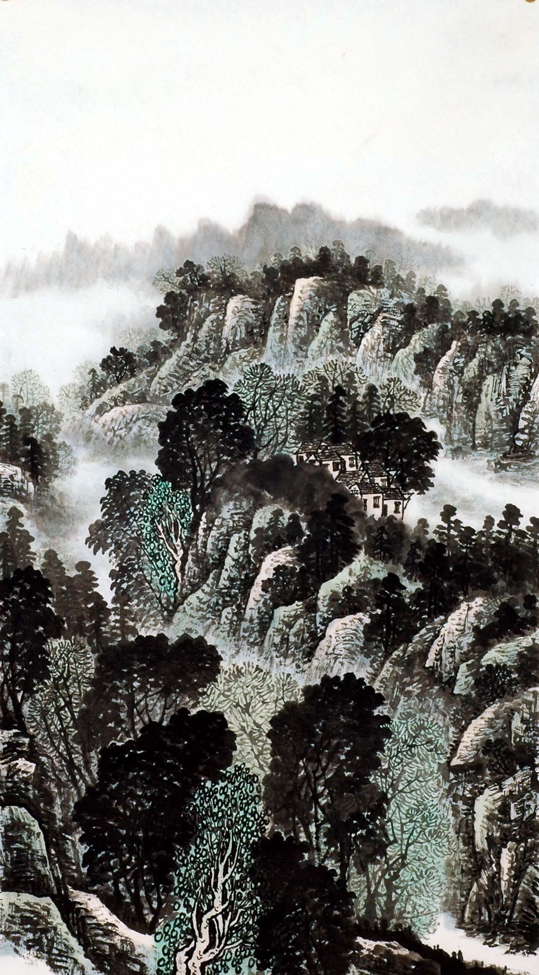 Chinese Landscape Painting - CNAG008493