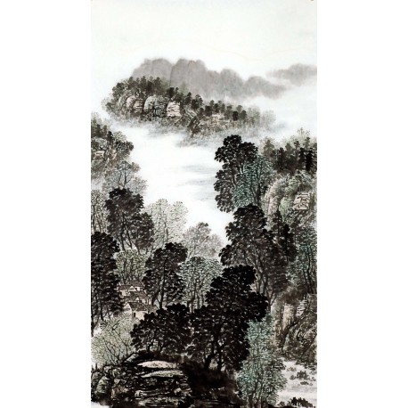 Chinese Landscape Painting - CNAG008494