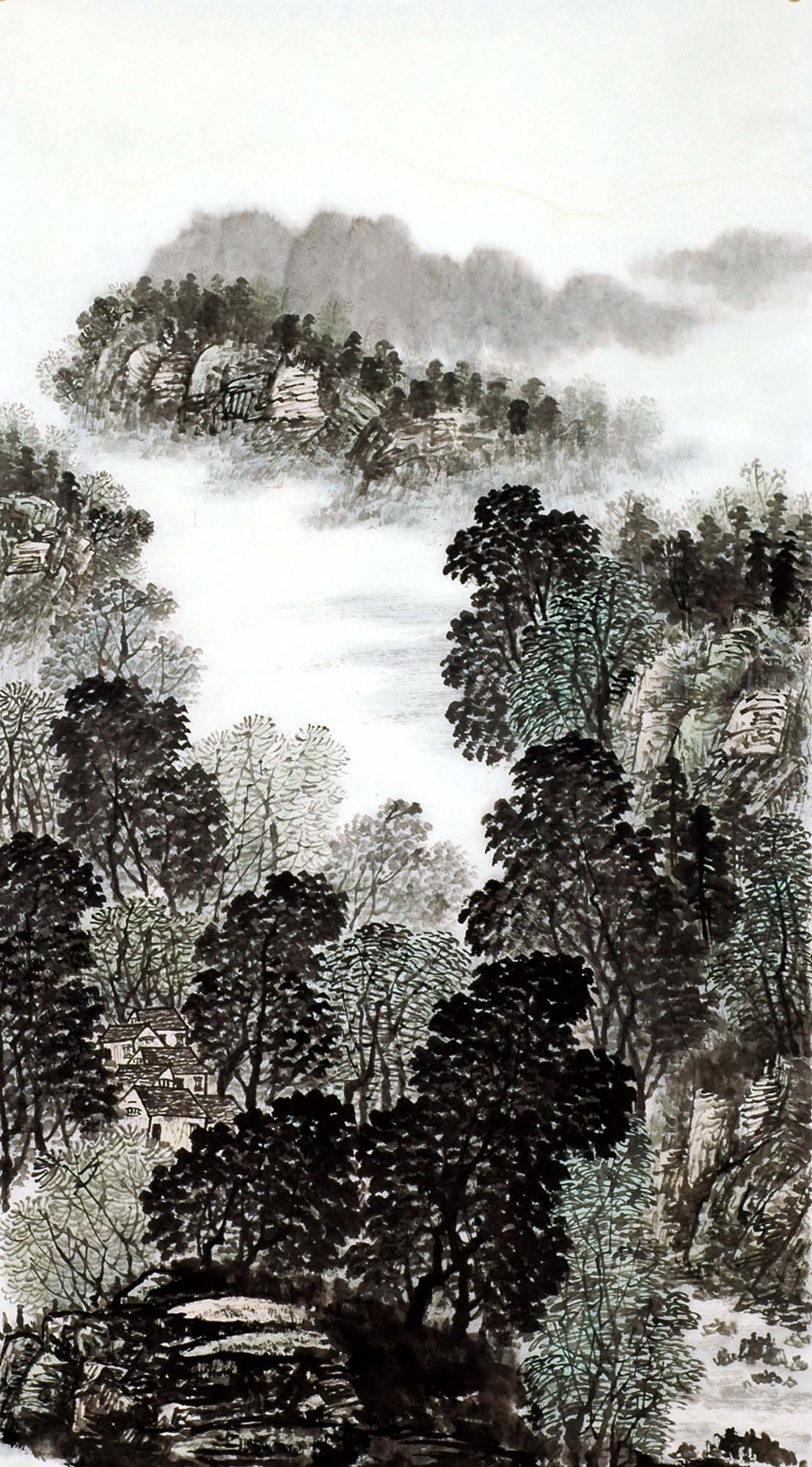 Chinese Landscape Painting - CNAG008494