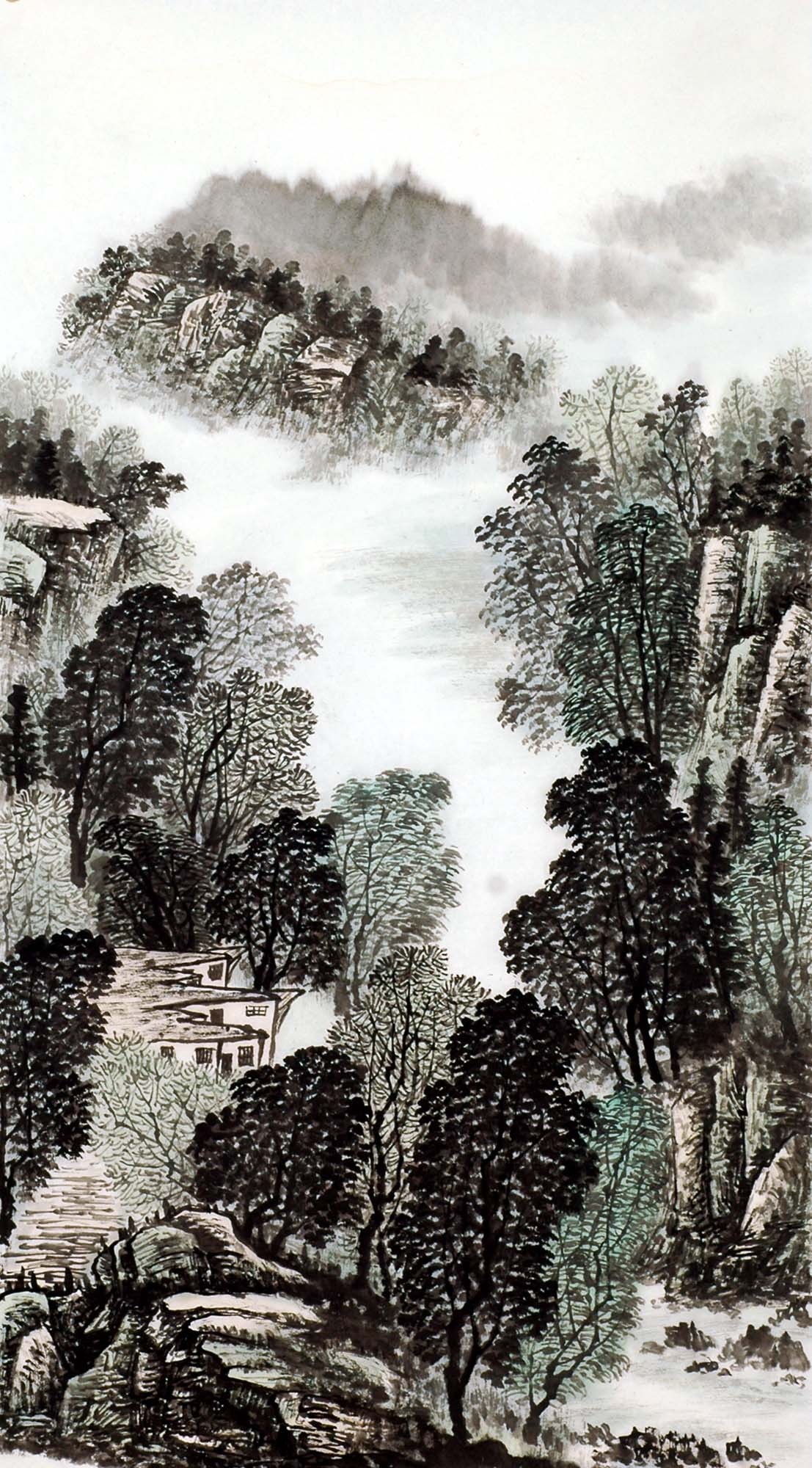 Chinese Landscape Painting - CNAG008495
