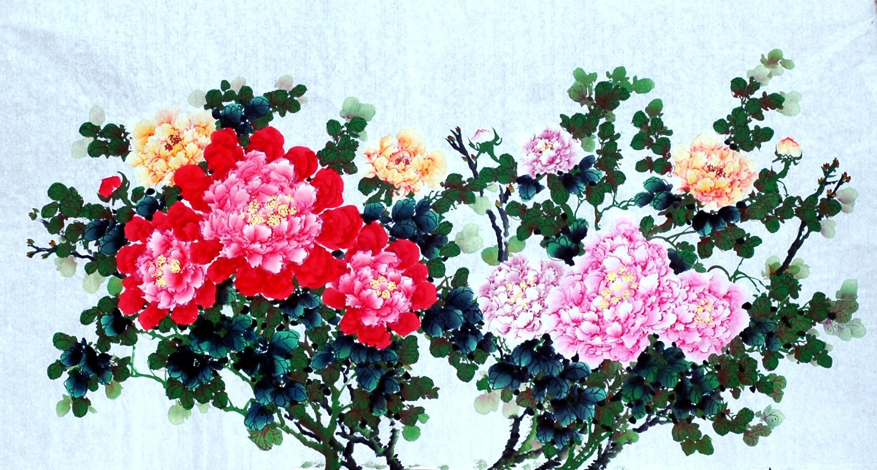Chinese Peony Painting - CNAG008503