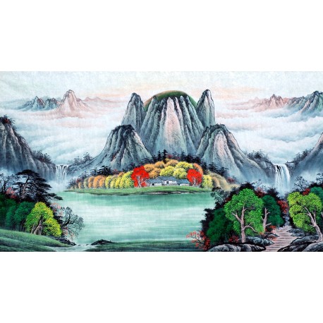 Chinese Landscape Painting - CNAG008505