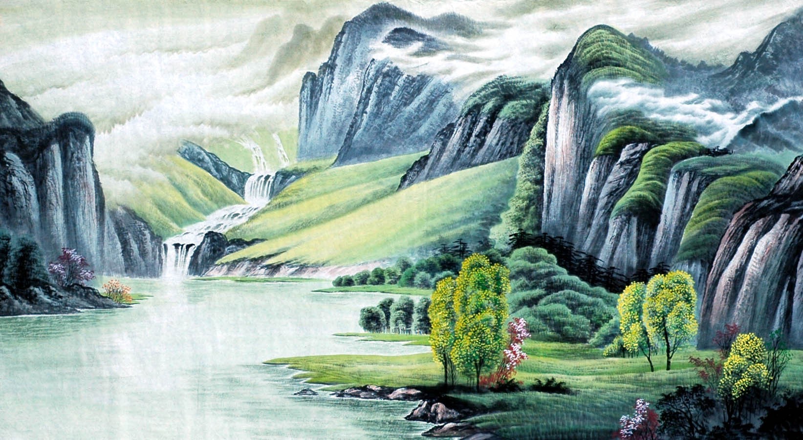 Chinese Landscape Painting - CNAG008506