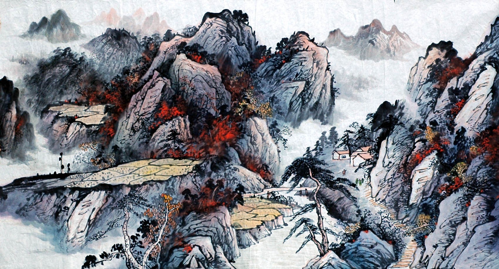 Chinese Landscape Painting - CNAG008508