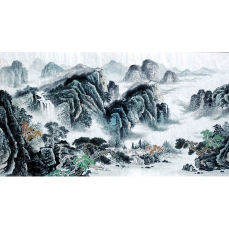 Chinese Landscape Painting - CNAG008509