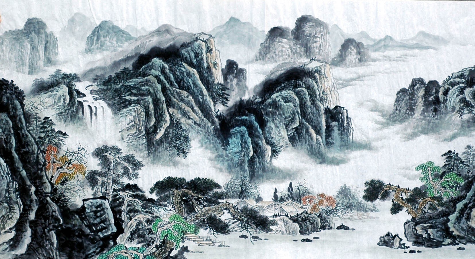 Chinese Landscape Painting - CNAG008509