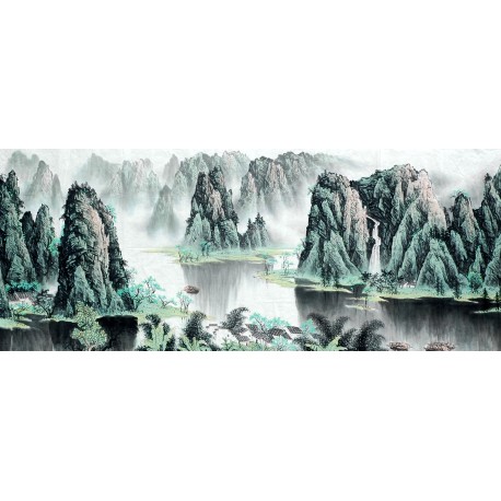 Chinese Landscape Painting - CNAG008511