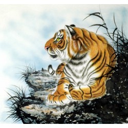 Chinese Tiger Painting - CNAG008517