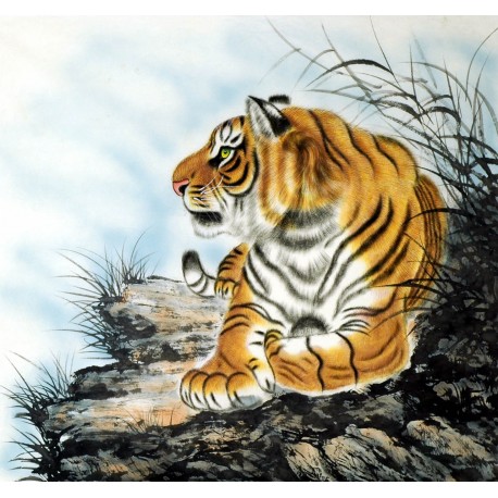 Chinese Tiger Painting - CNAG008520