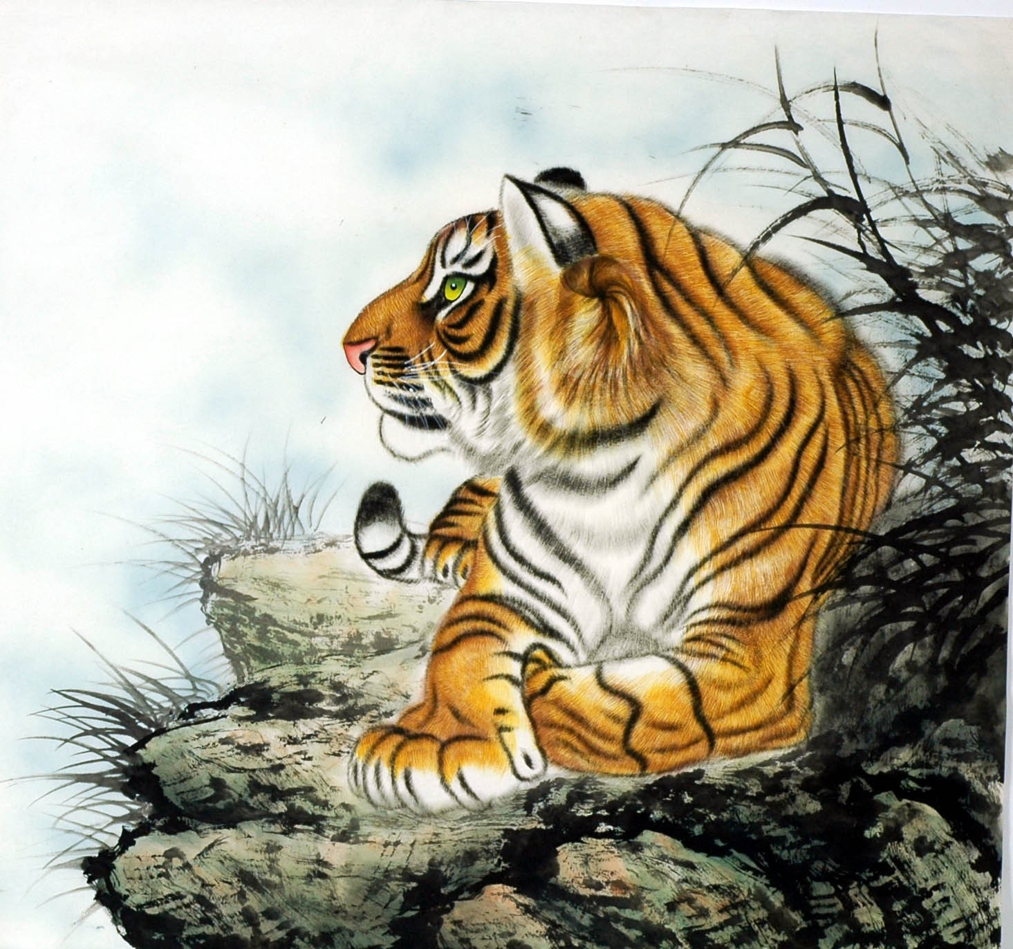 Chinese Tiger Painting - CNAG008522