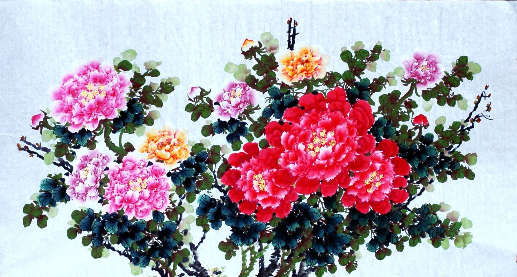 Chinese Peony Painting - CNAG008523