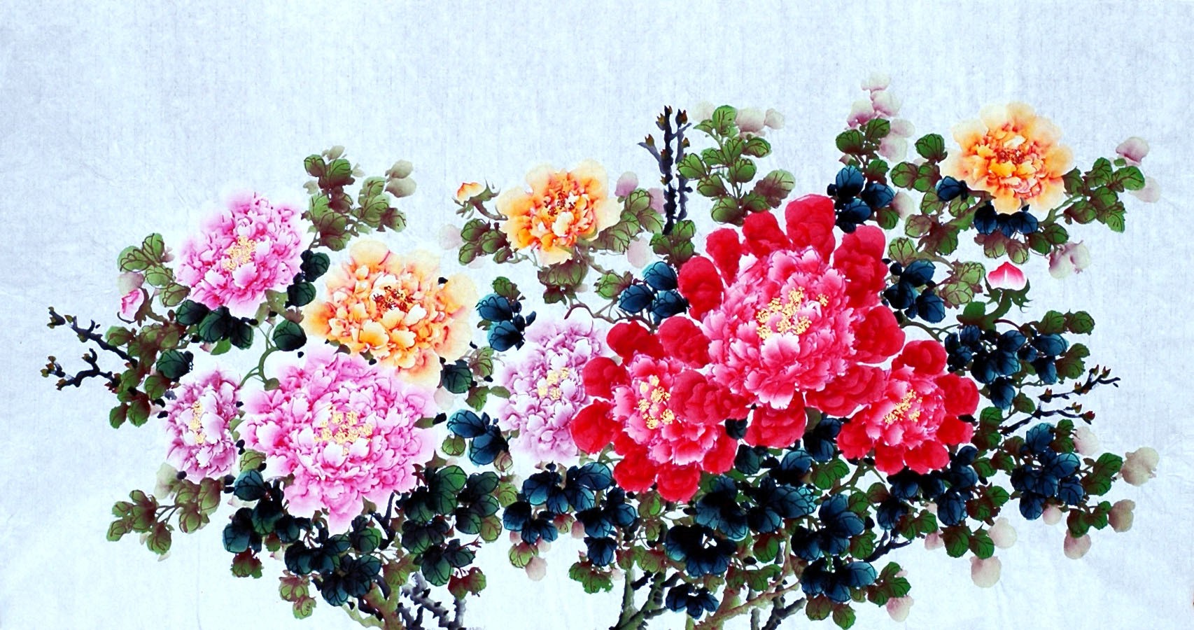 Chinese Peony Painting - CNAG008525
