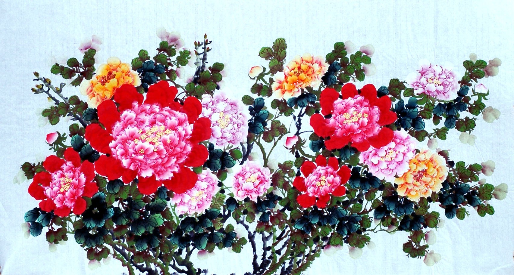 Chinese Peony Painting - CNAG008526