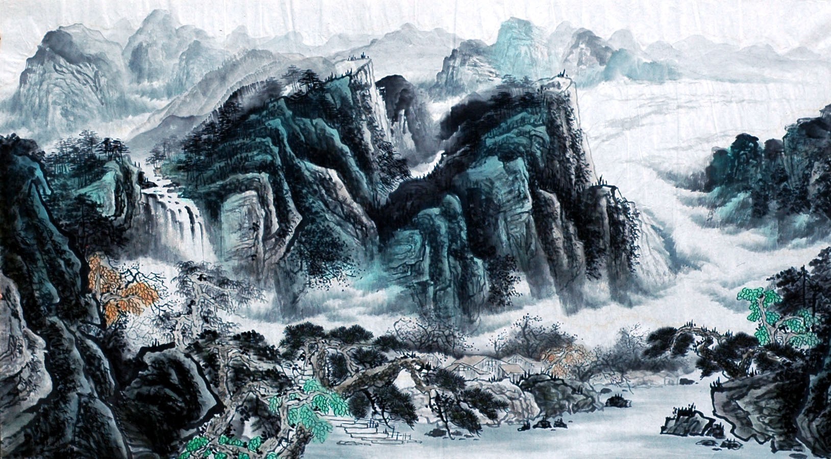 Chinese Landscape Painting - CNAG008527