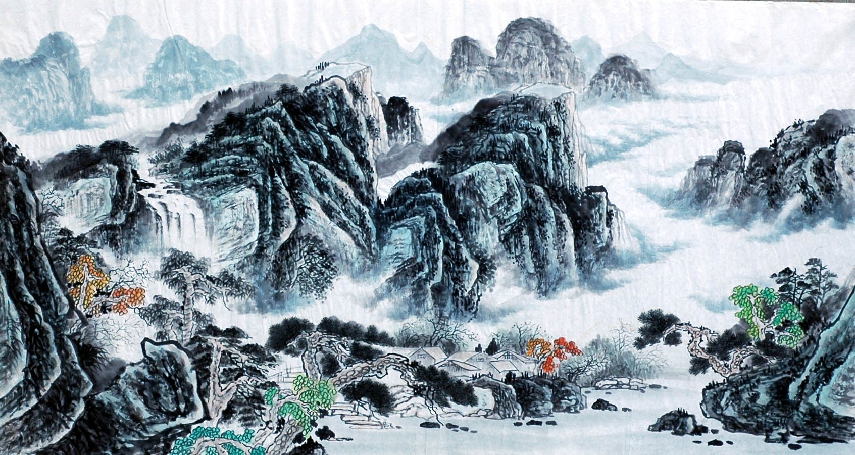 Chinese Landscape Painting - CNAG008528