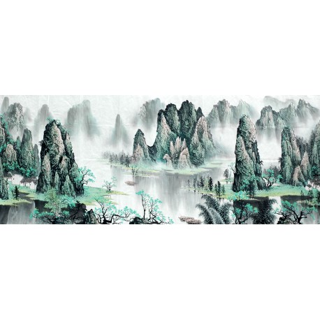 Chinese Landscape Painting - CNAG008529