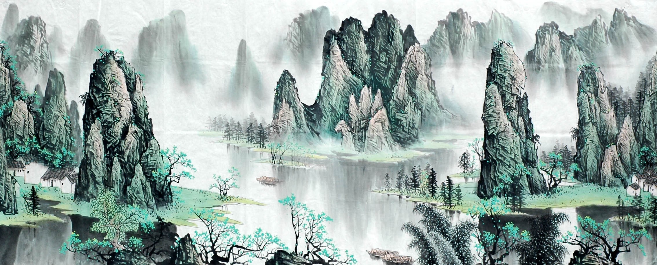 Chinese Landscape Painting - CNAG008529