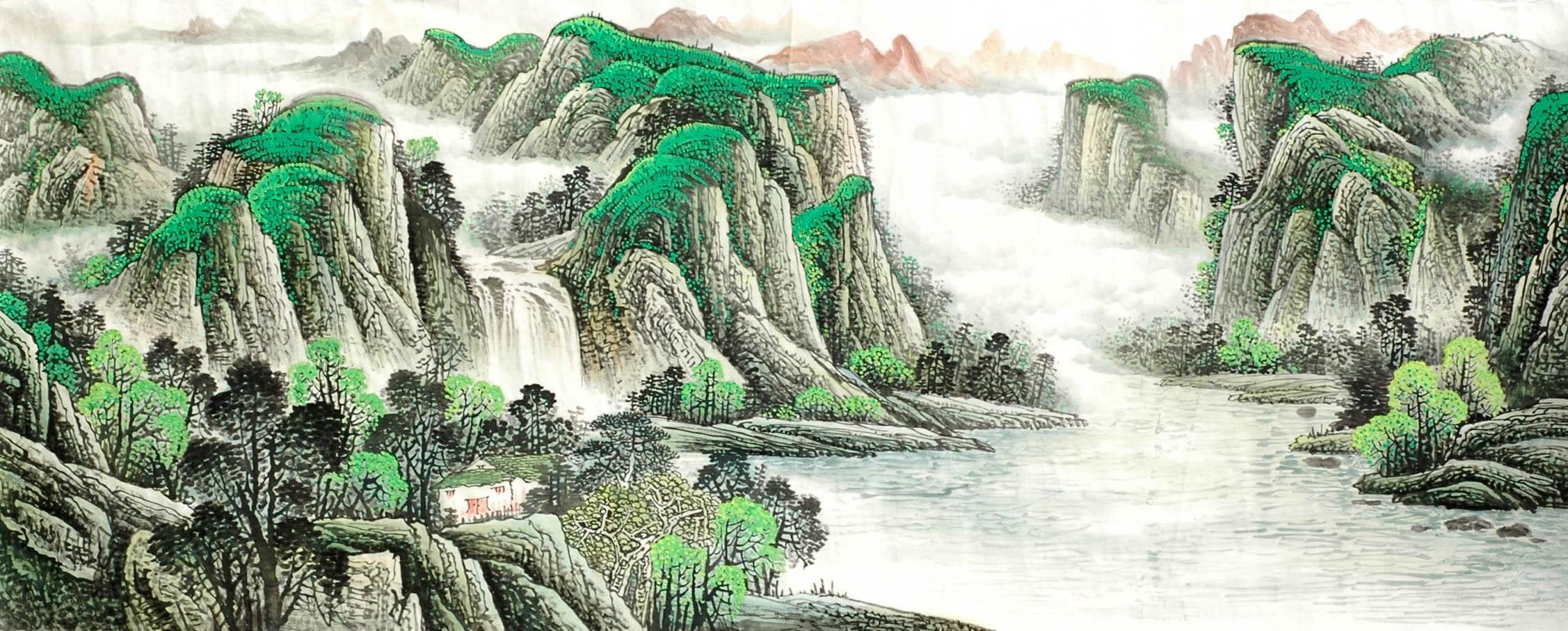Chinese Landscape Painting - CNAG008531