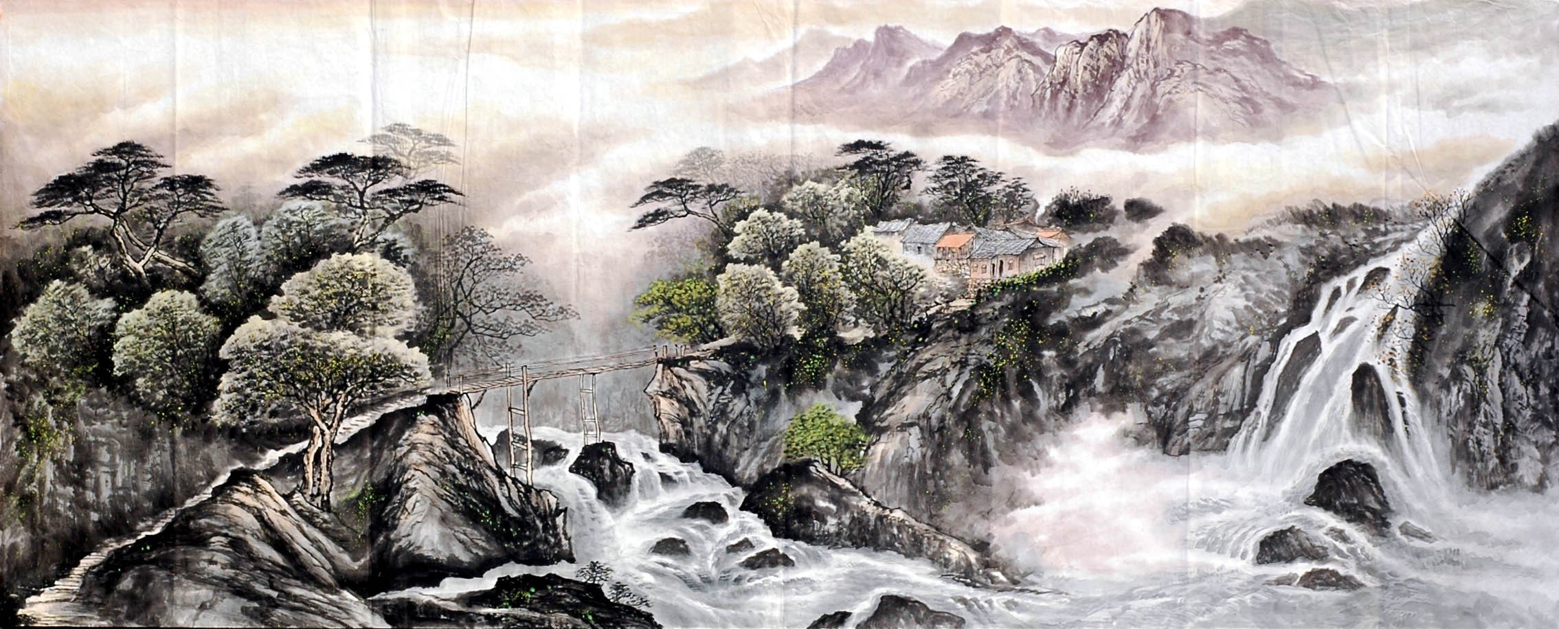 Chinese Landscape Painting - CNAG008532