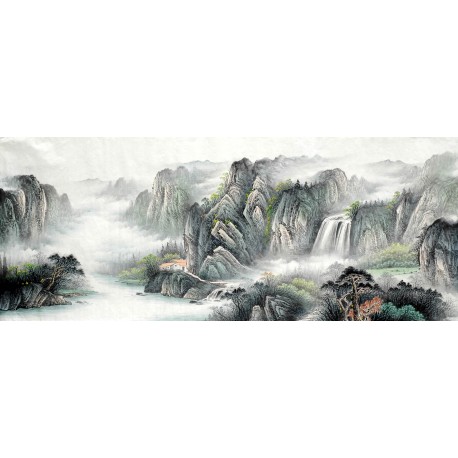 Chinese Landscape Painting - CNAG008535
