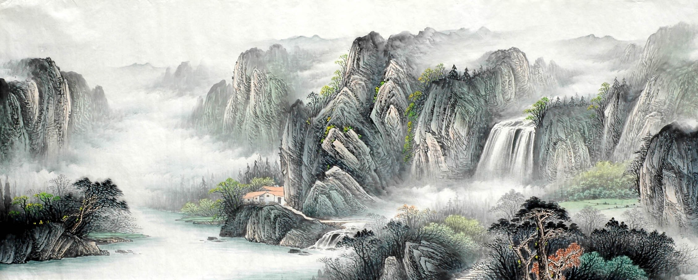Chinese Landscape Painting - CNAG008535