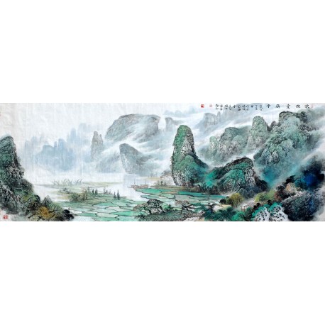 Chinese Landscape Painting - CNAG008538