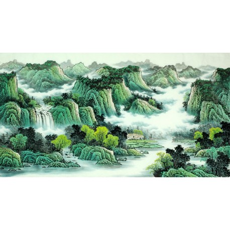 Chinese Landscape Painting - CNAG008542